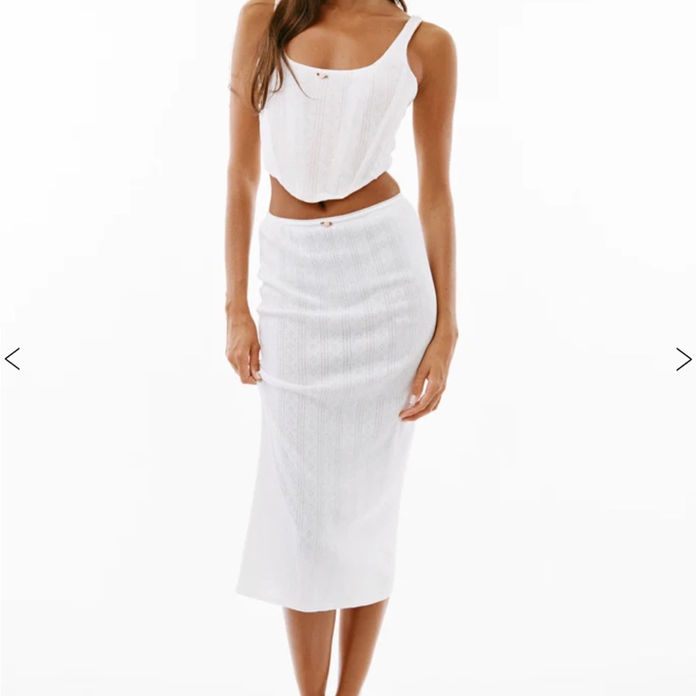 With Jean Dylan Midi Skirt